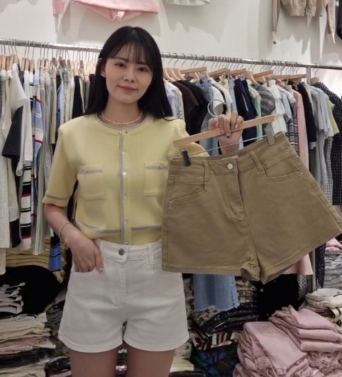 BM6014 高腰極顯瘦H版型短褲