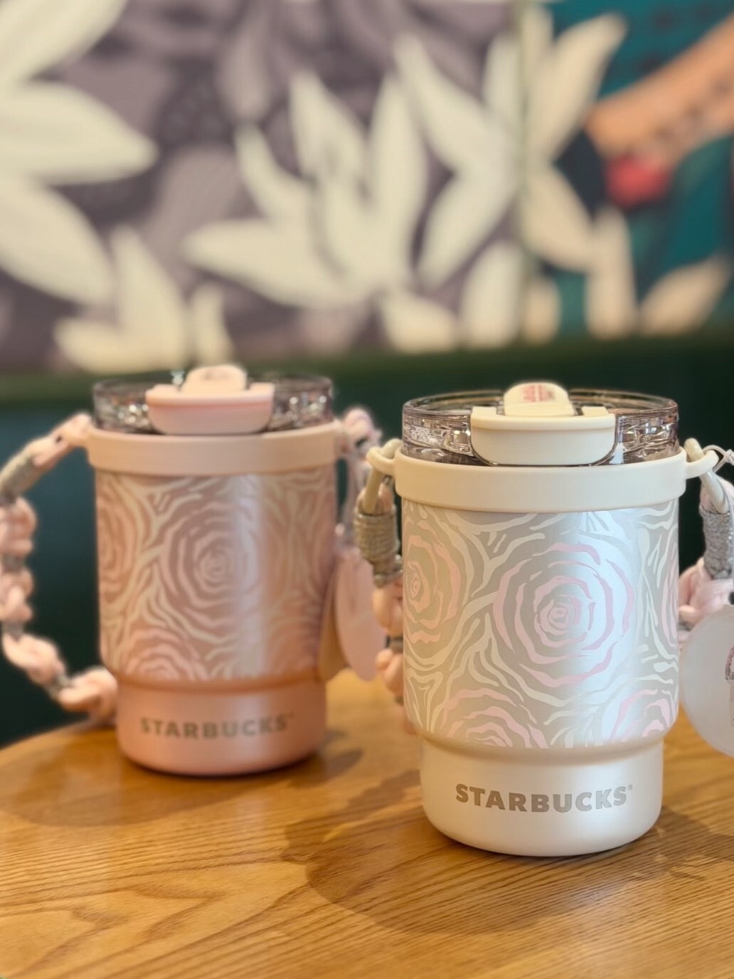 Starbucks 星巴克 萬花玫瑰不鏽鋼杯