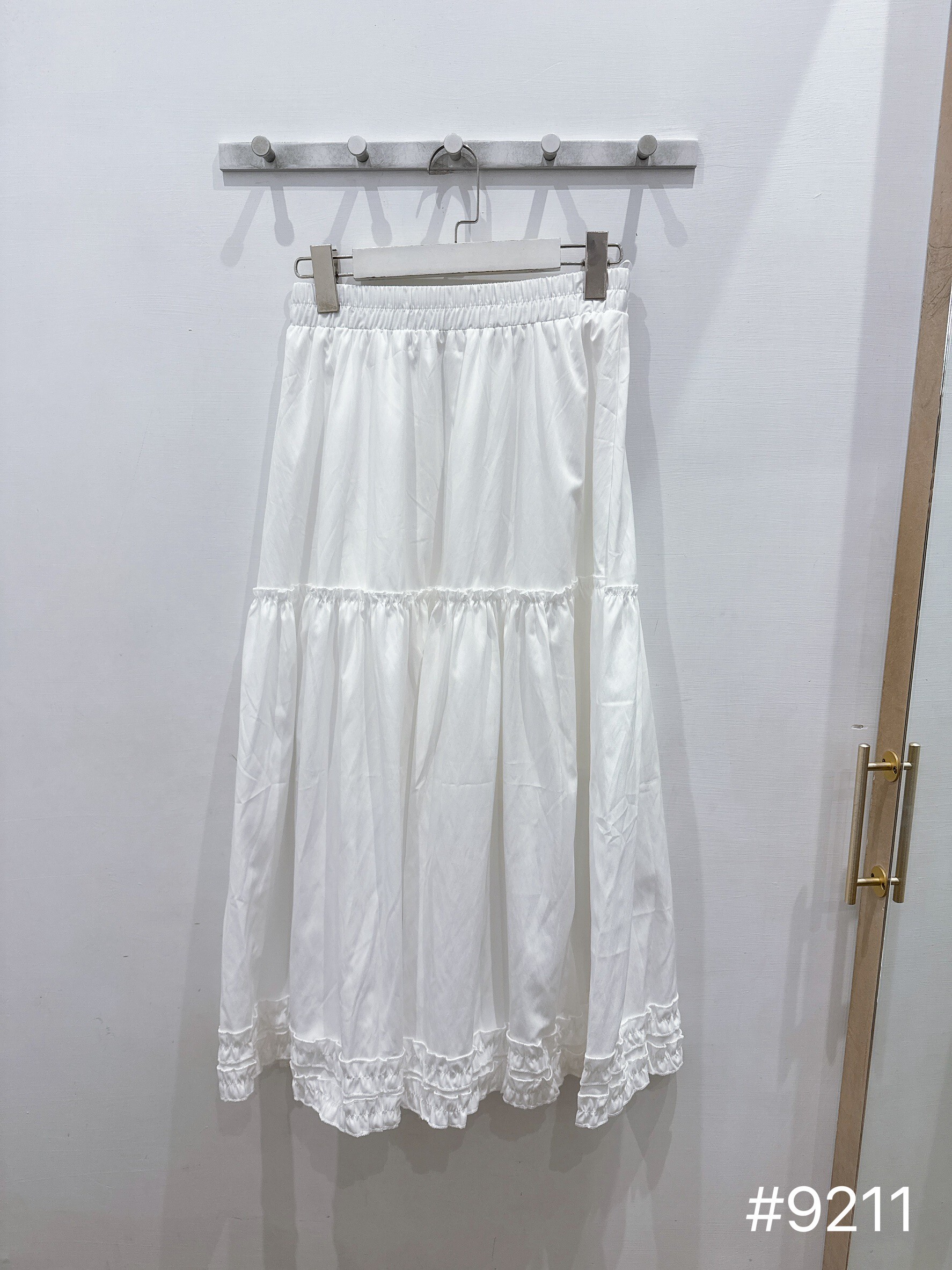 荷葉花邊蛋糕長裙