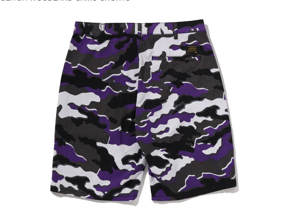 【BAPE】0404發售GLITCH WOODLAND CAMO SHORTS