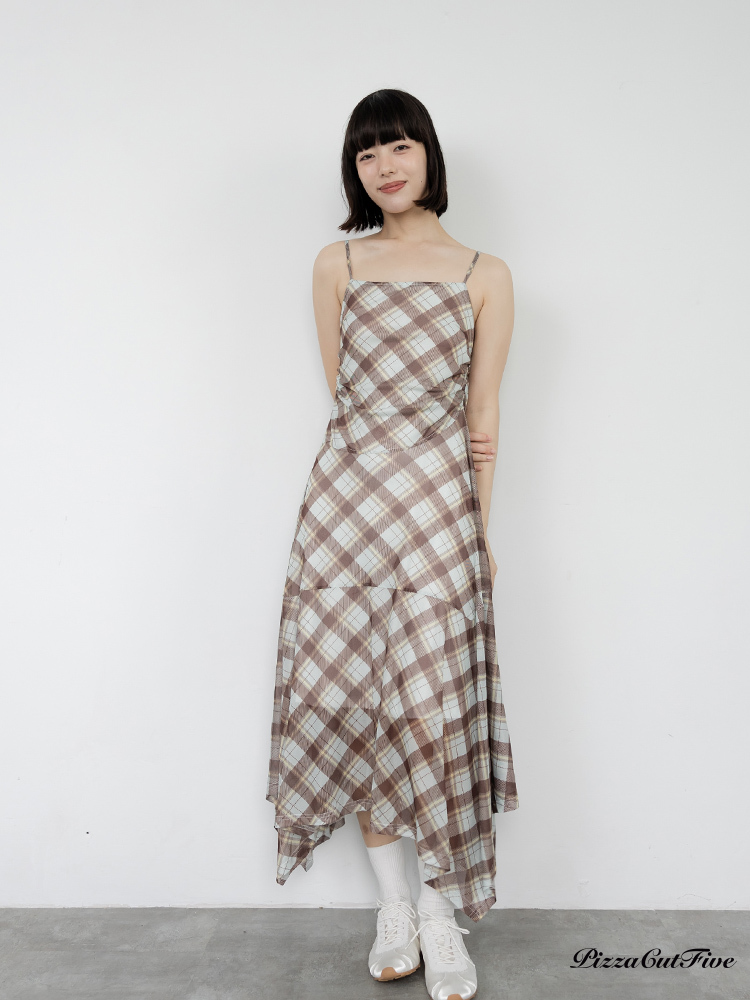 格紋細肩洋裝 PizzaCutFive PCF262487055