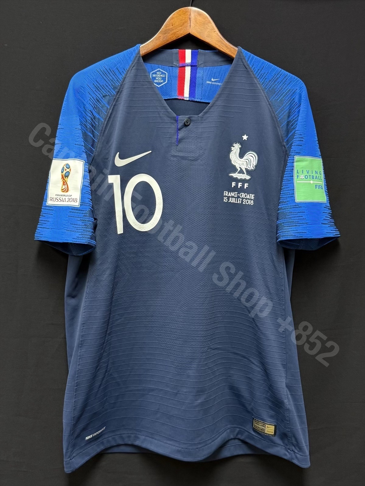 France 2018 FIFA World Cup Final Nike Home Authentic Player Shirt #10 MBAPPE