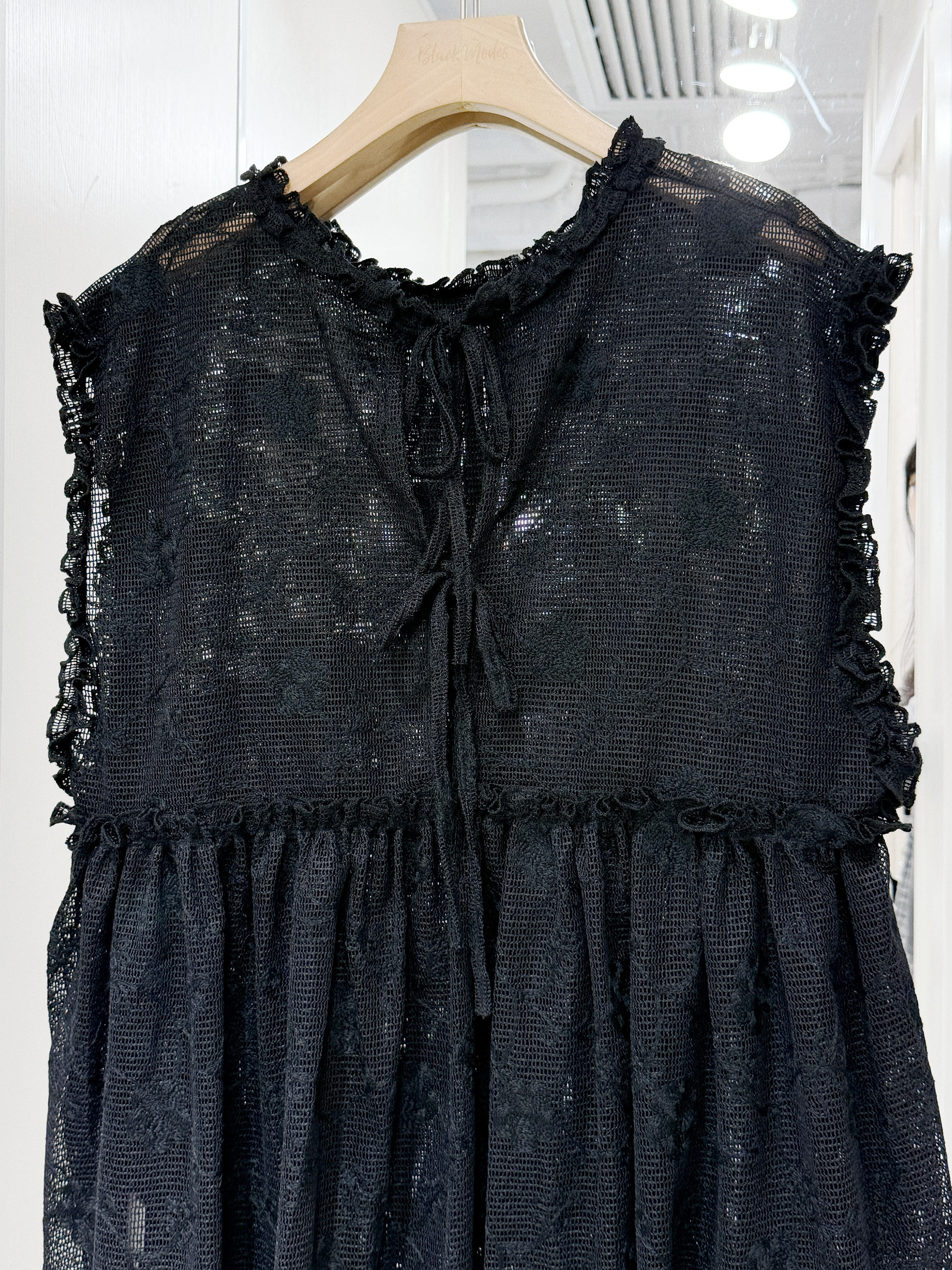 EA1257｜甜酷日系ruffle邊綁帶背心外☥🦇 ݁ ˖ִ ࣪