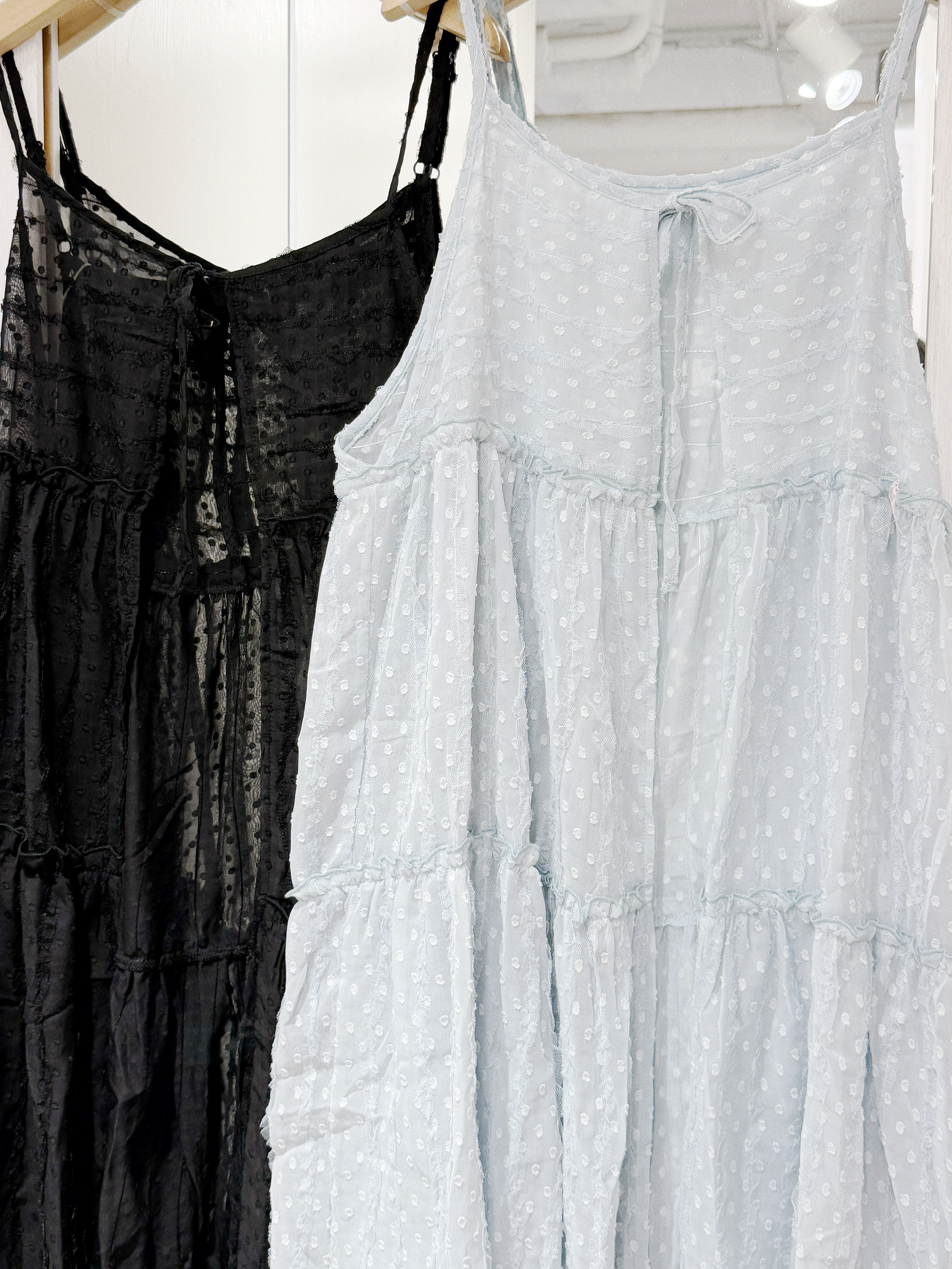 EA1258｜清爽波點layer開胸綁帶吊帶ops‧₊𓏲 ๋࣭🎐