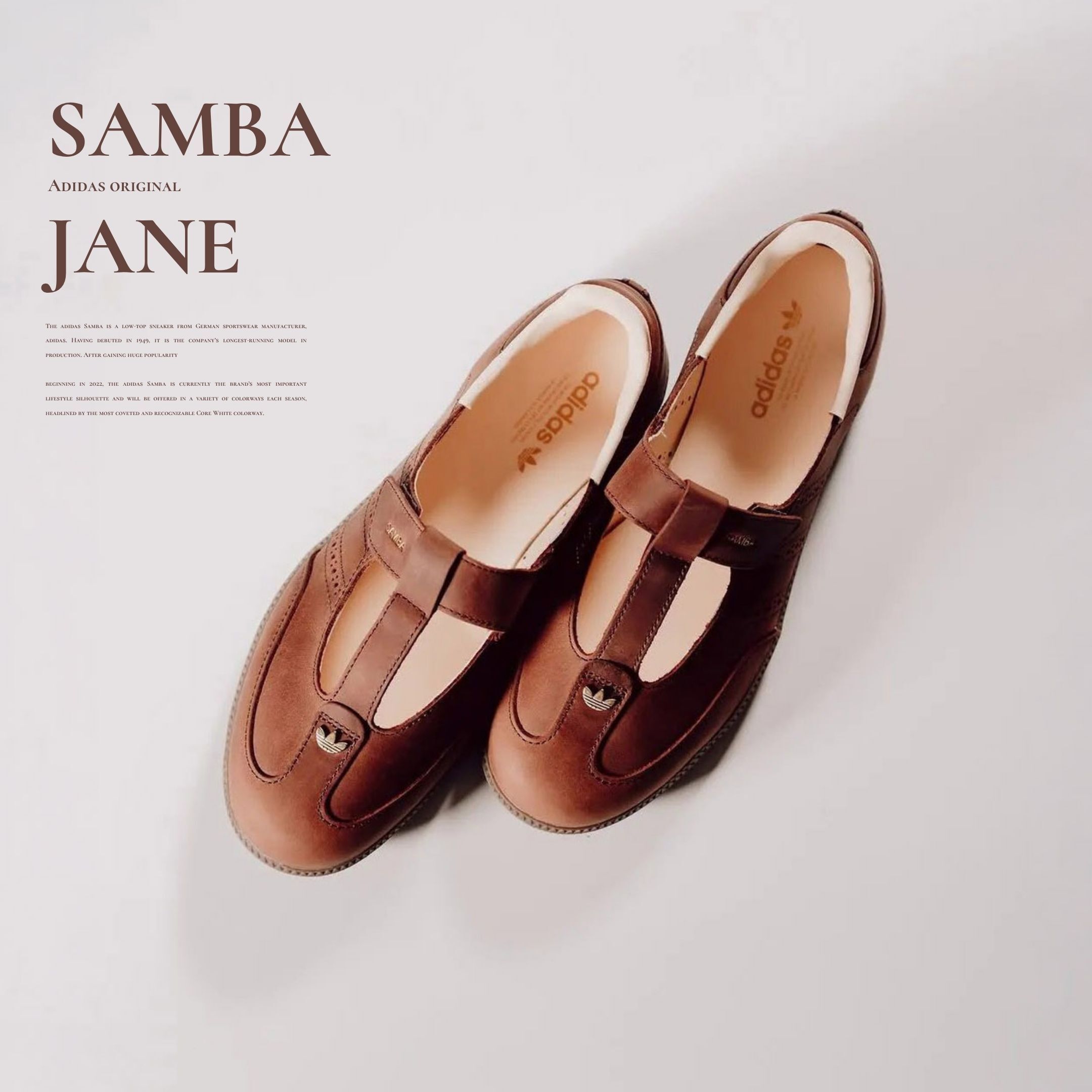 NICEDAY 代購 Adidas Originals Samba Jane 芭雷舞 棕色 平底 HP7130