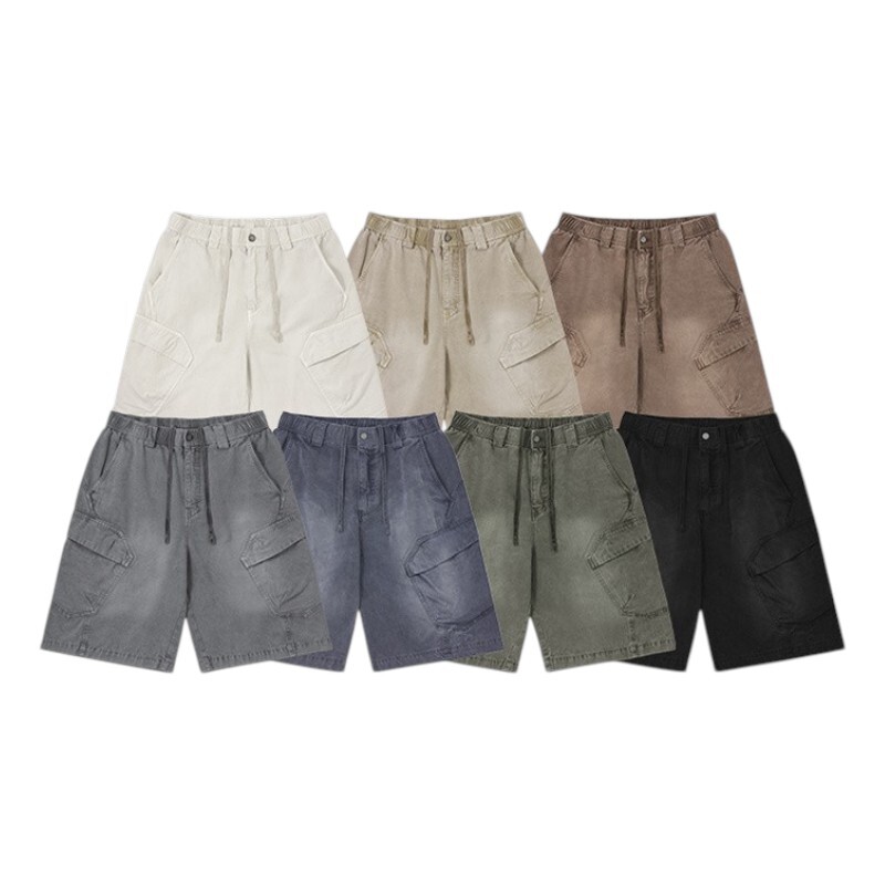 《S.V》水洗戰術工裝短褲