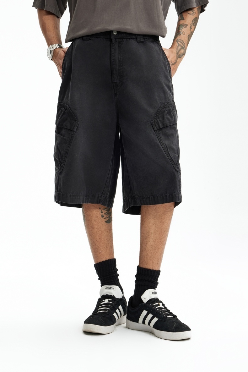 《S.V》水洗戰術工裝短褲