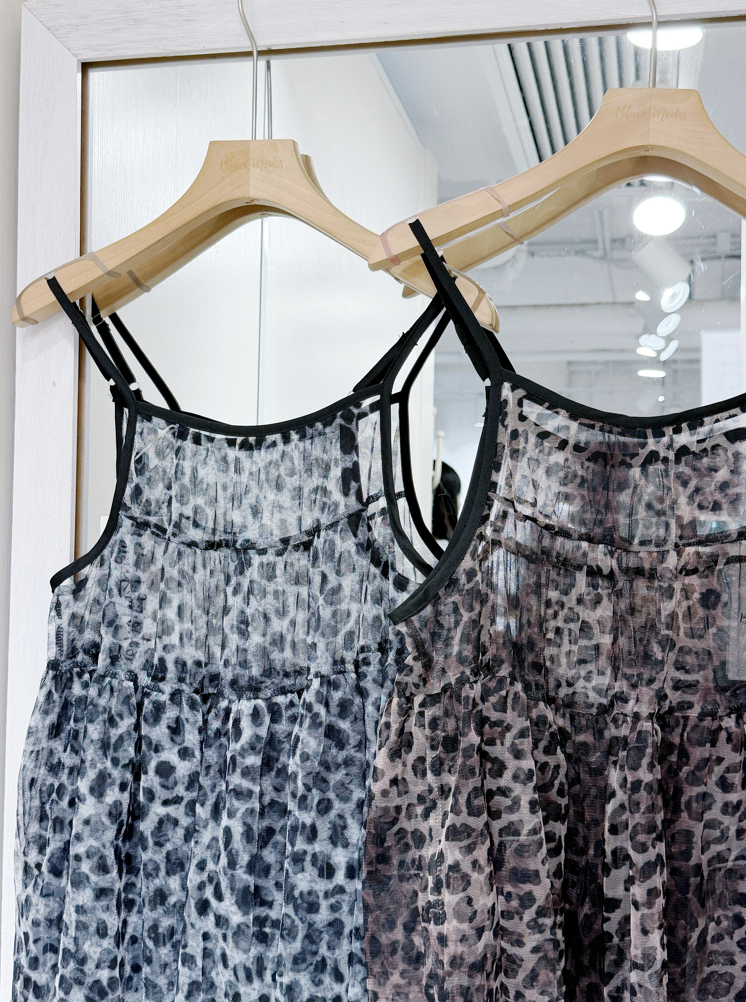 V0188｜甜酷豹紋透明吊帶可調節吊帶ops⊹˚ ༘⋆✿