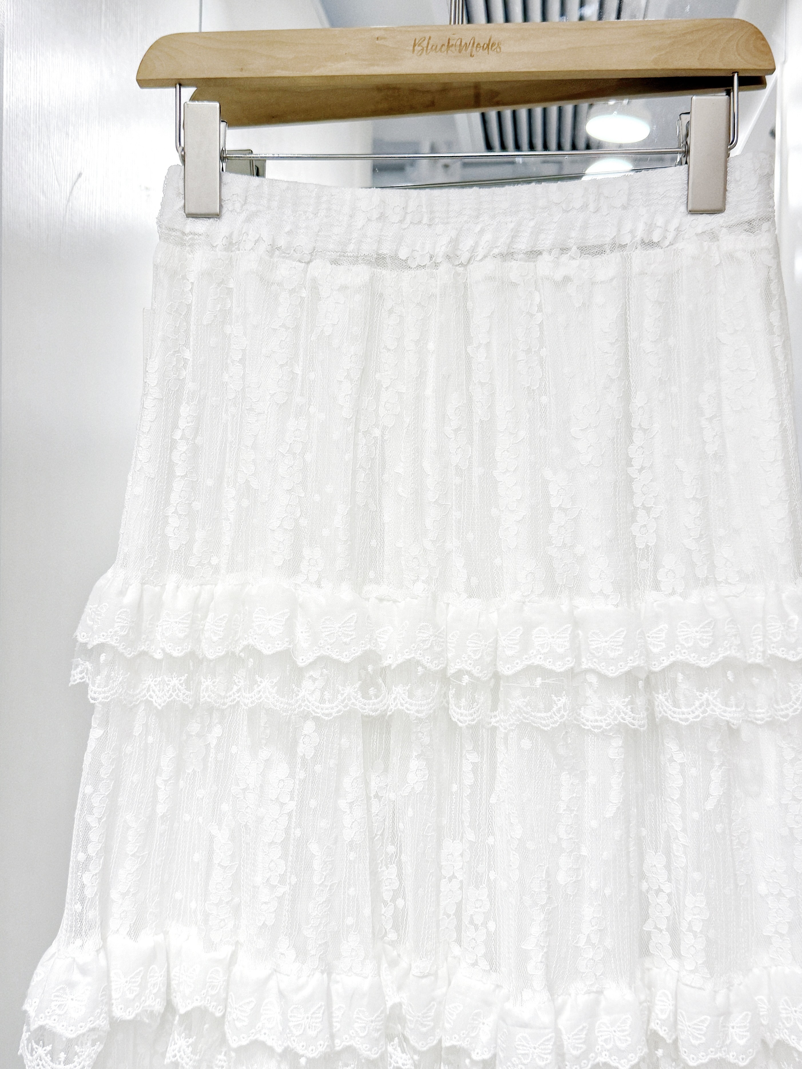 D0517｜蕾絲可愛花花透紗長裙⁺ 𓈒 ꒰✿꒱