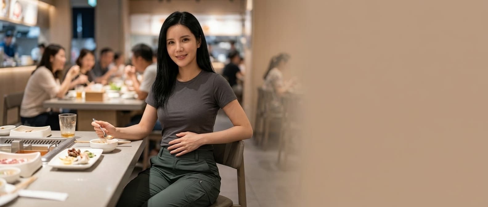 週末吃貨美食聚餐穿搭