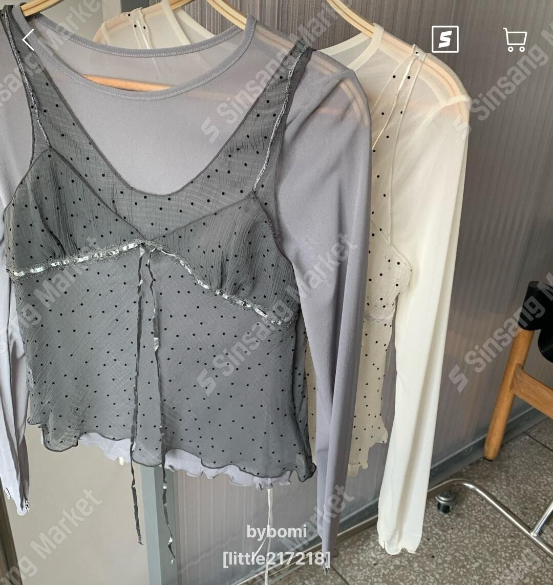 BM6060 涼感波浪拼邊打底上衣