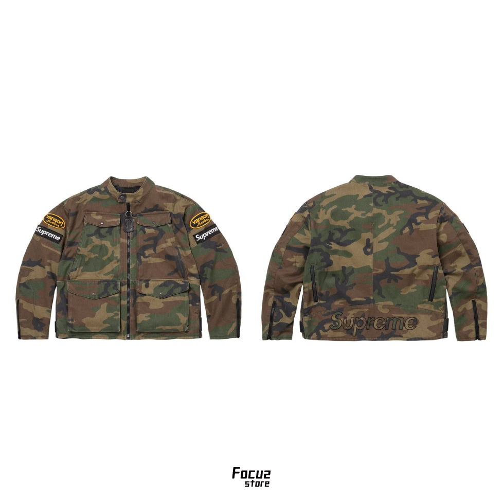 【Focus Store】現貨秒發 Supreme SS26 Week3 Vanson Leathers® Cordura® Jacket "Camo" 迷彩