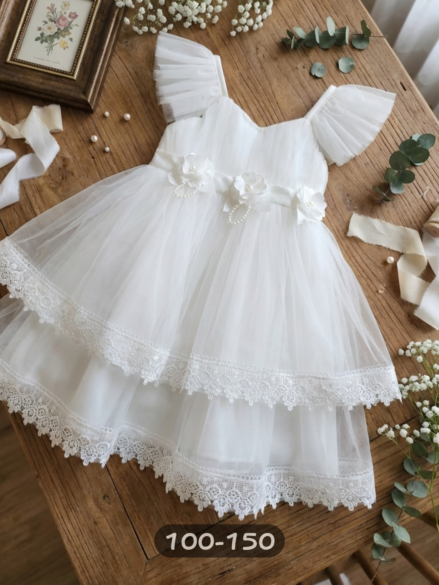 腰間花舞紗 洋裝/小禮服