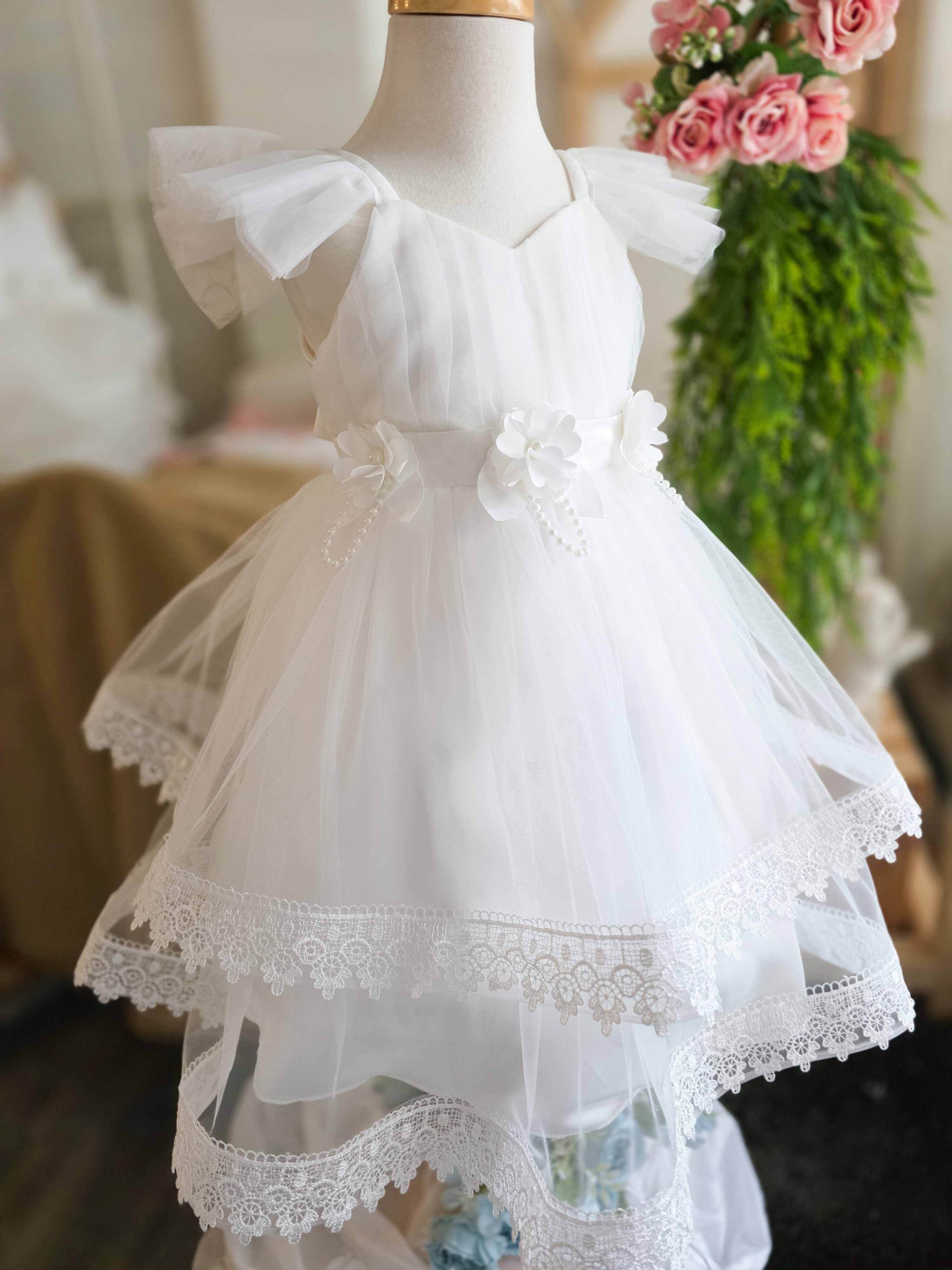 腰間花舞紗 洋裝/小禮服