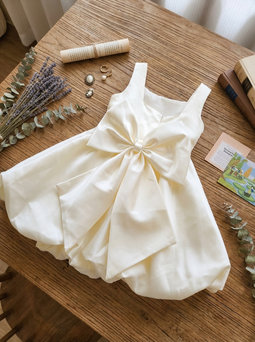 奶霧緞香檳 洋裝/小禮服