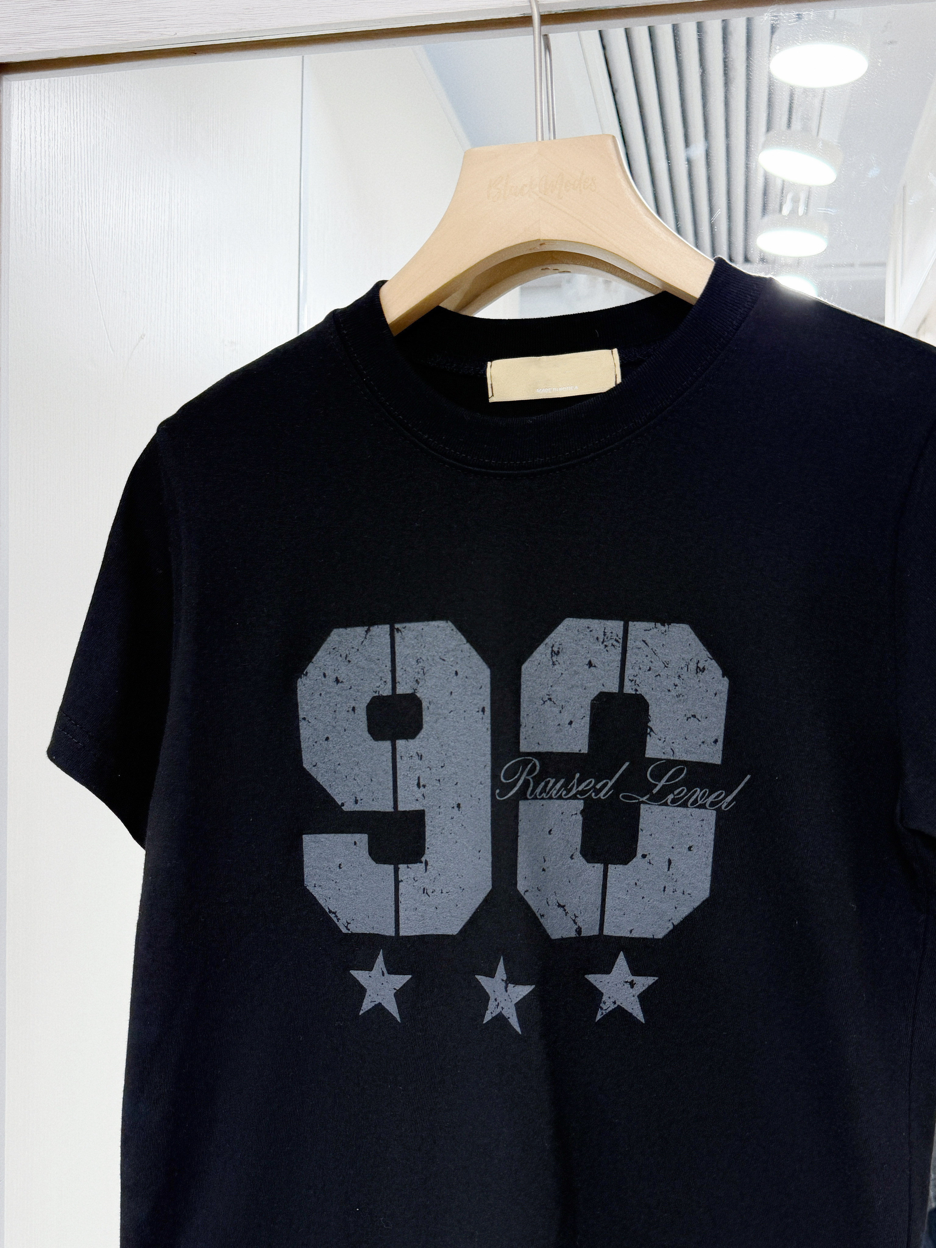 T1385｜型格復古星星NO.90短袖上衣★ ⁺˖ ⸝⸝