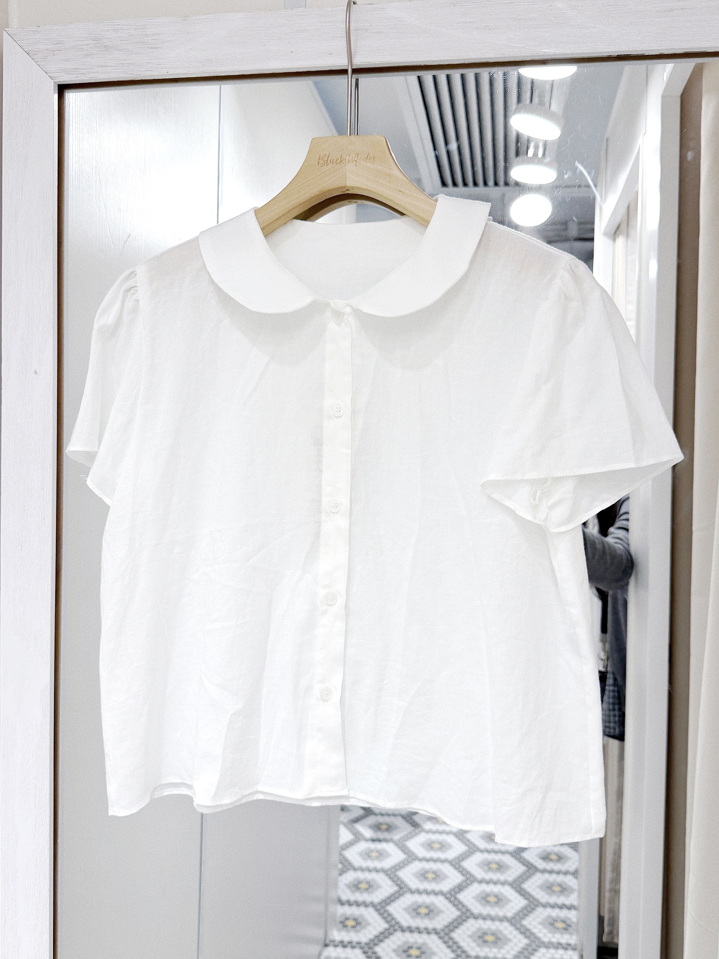 T1388｜Cute!!娃娃領泡泡䄂恤衫上衣☁️˖⸝⸝₊˚