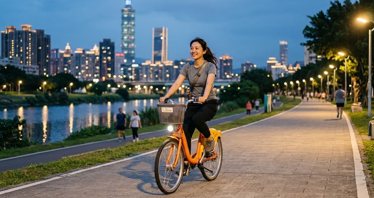 河濱微運動休閒穿搭