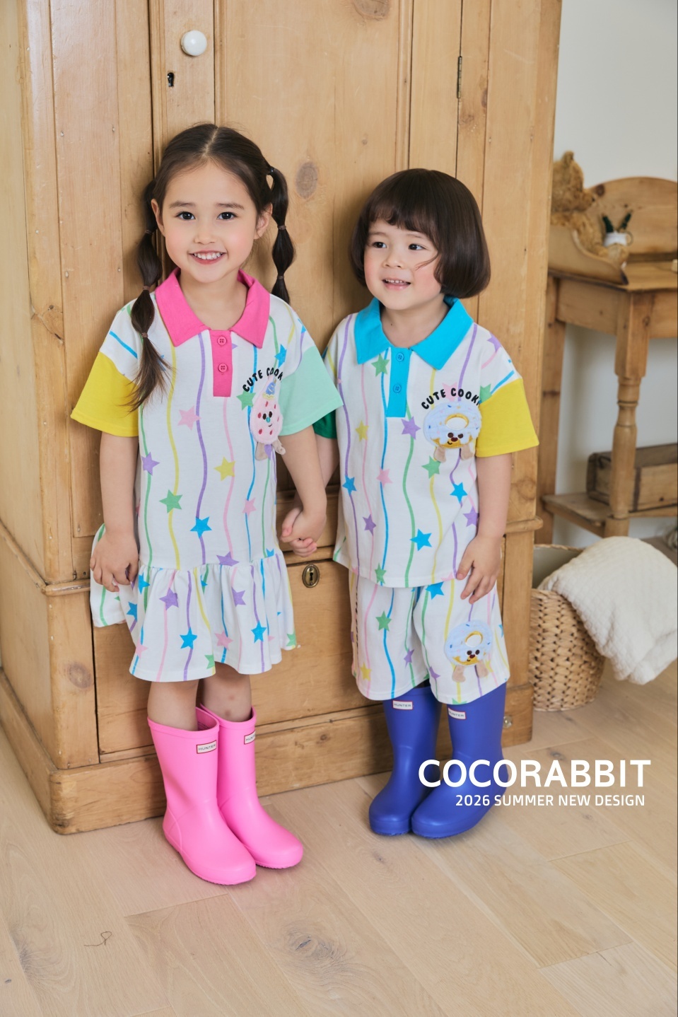 正韓夏Cocorabbit  甜甜圈餅乾洋裝