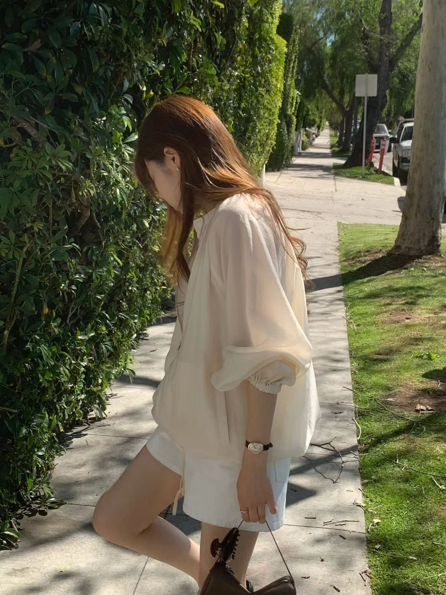 無領縮口拉鏈薄外套