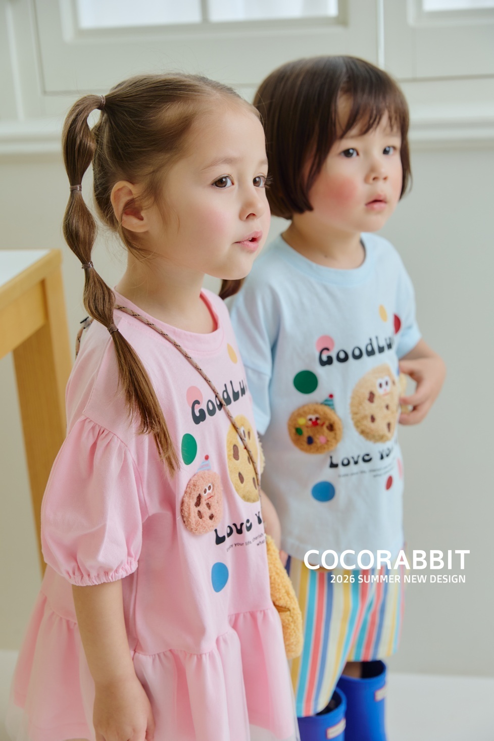 正韓夏Cocorabbit  兩色美式軟餅乾洋裝