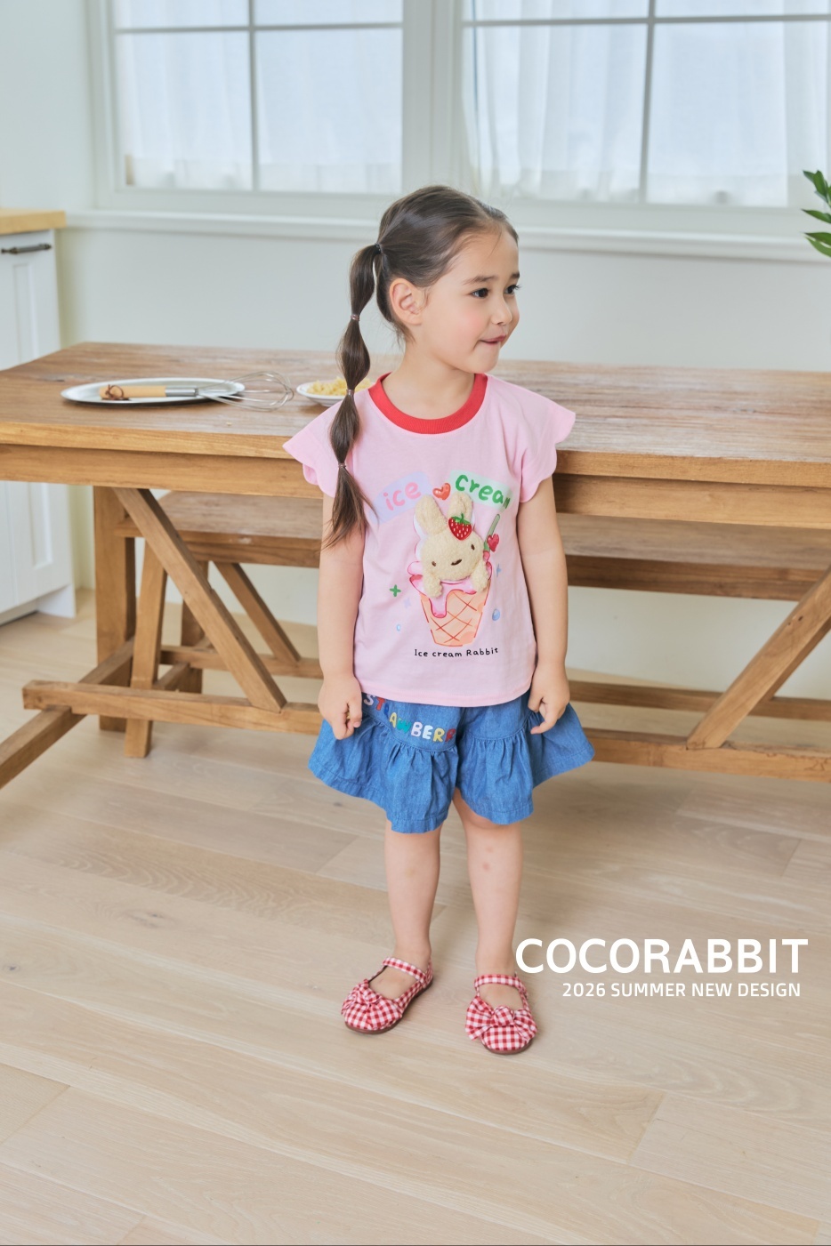 正韓夏Cocorabbit  兩色兔兔冰淇淋上衣