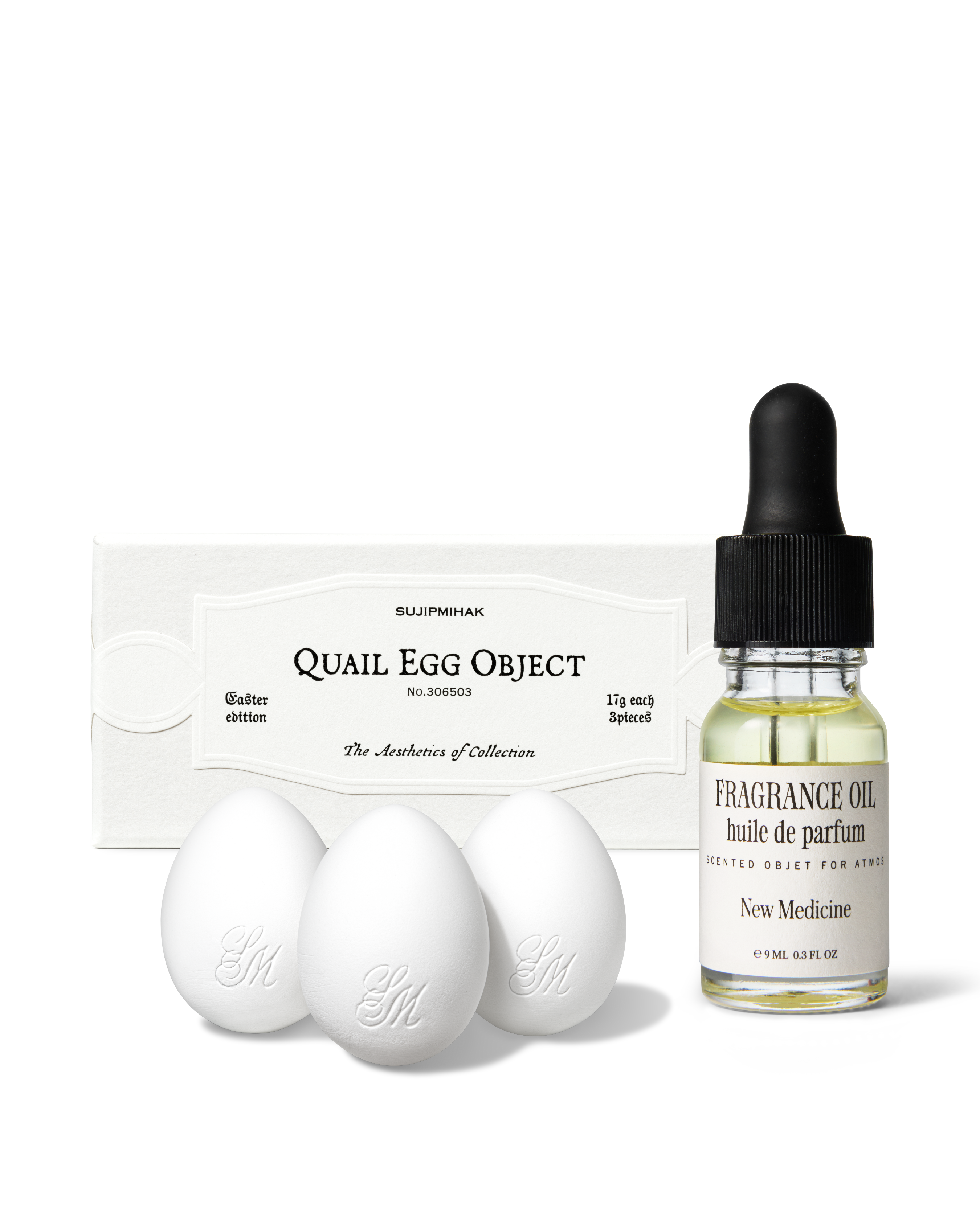 【 4/19收單 】sujipmihak 香氛精油鵪鶉擴香蛋組合 NEW MEDICINE 韓國