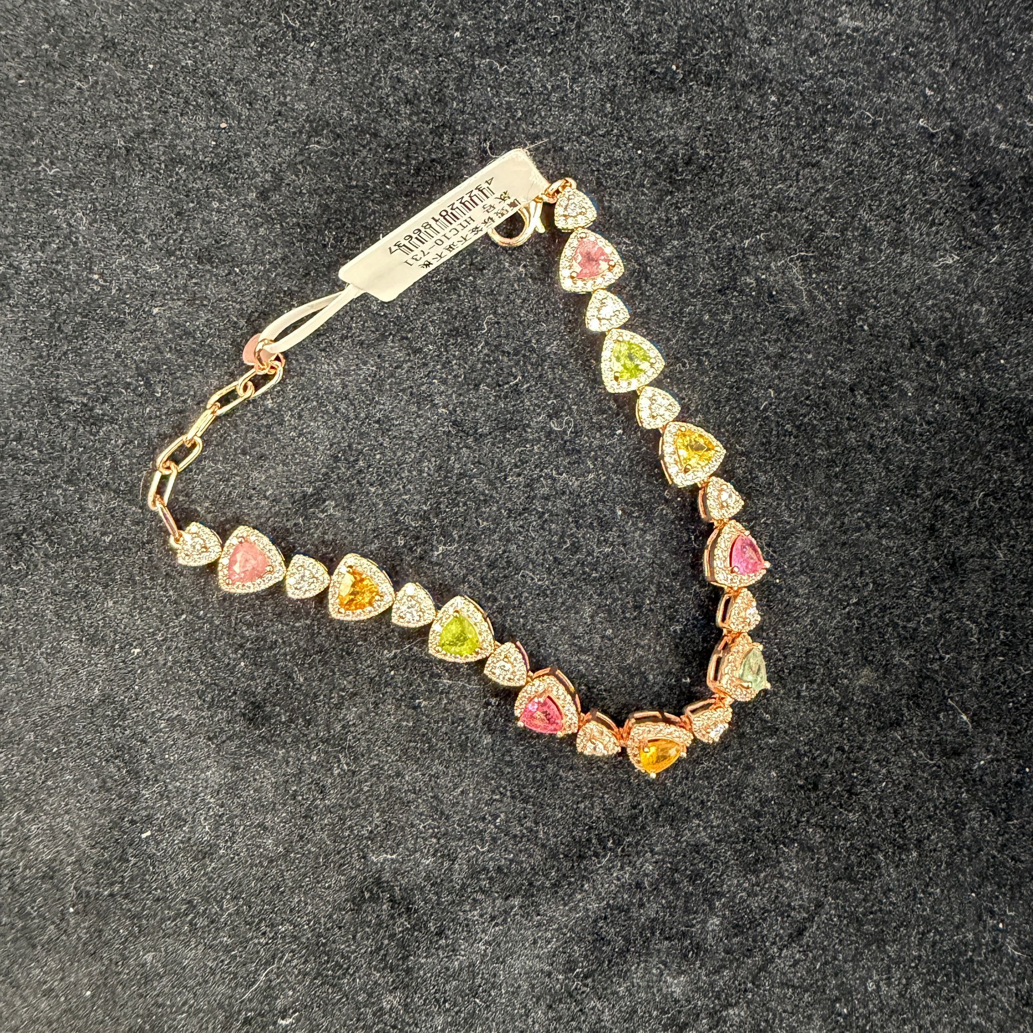 NEC-JJG0406-181 碧璽手鏈 (A181)