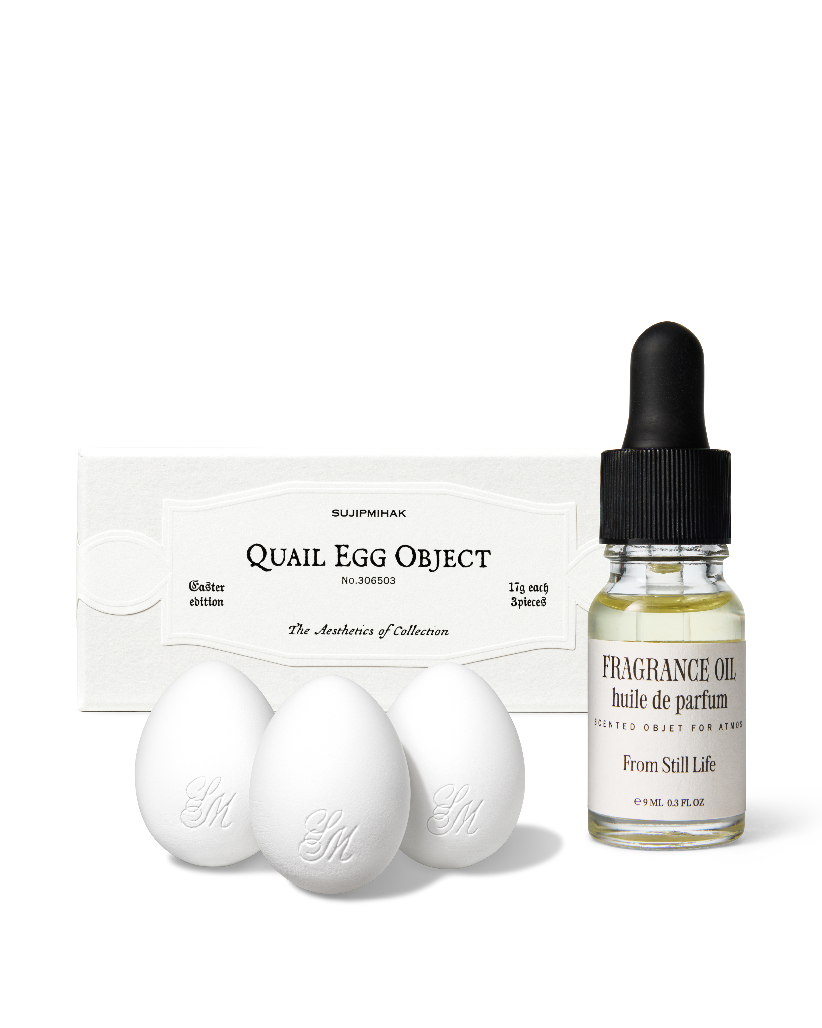 【 4/19收單 】sujipmihak 香氛精油鵪鶉擴香蛋組合 FROM STILL LIFE 韓國