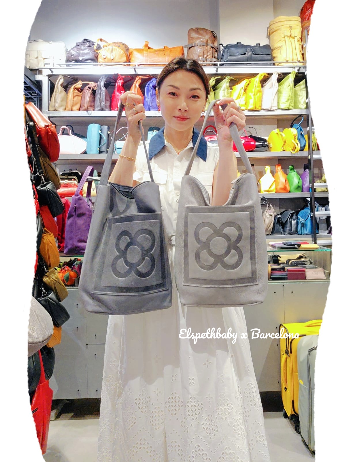 西班牙代購 2266T Barcelona flower crossbody bag