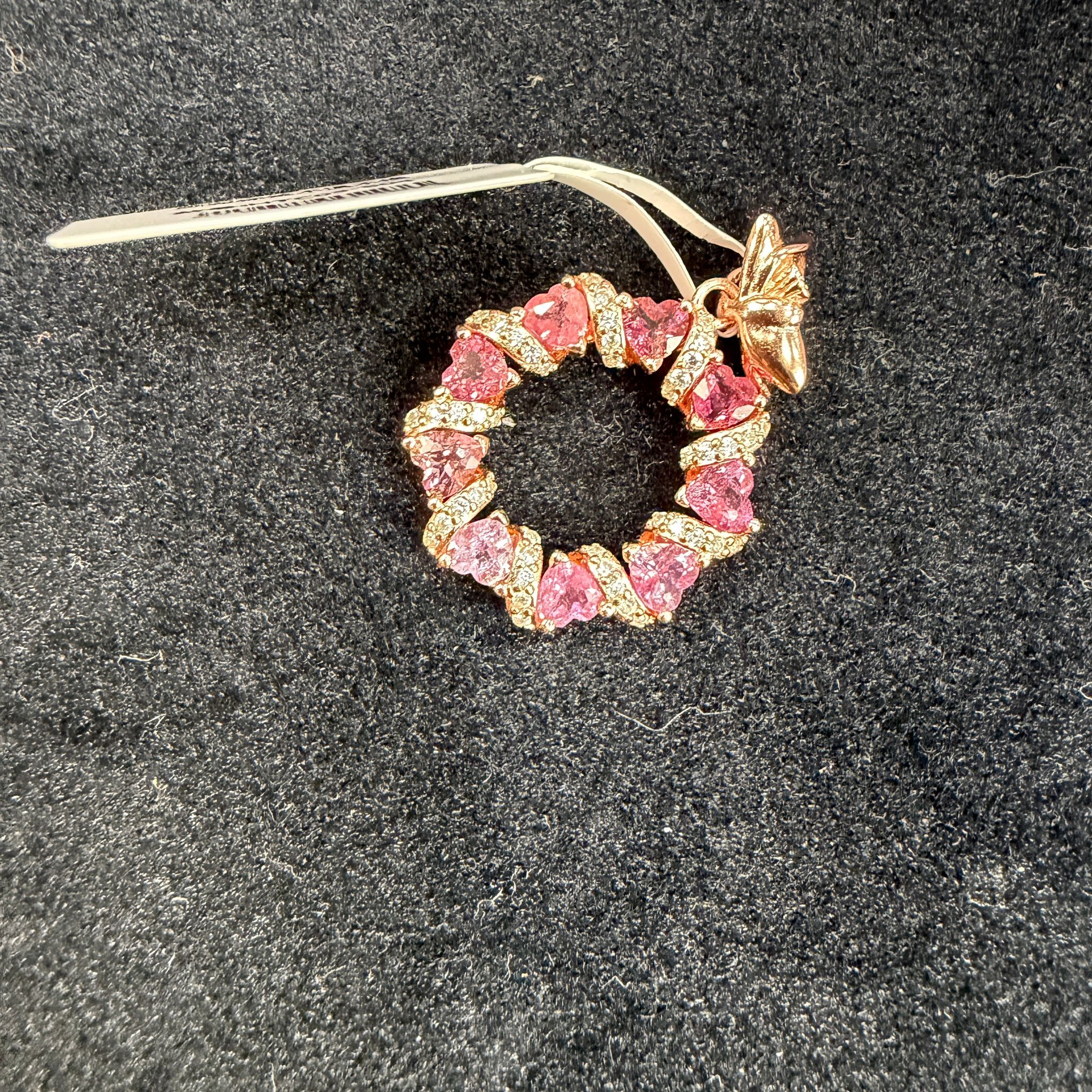 NEC-JJG0406-183 心形碧璽吊墜 [含鏈]  (A183)