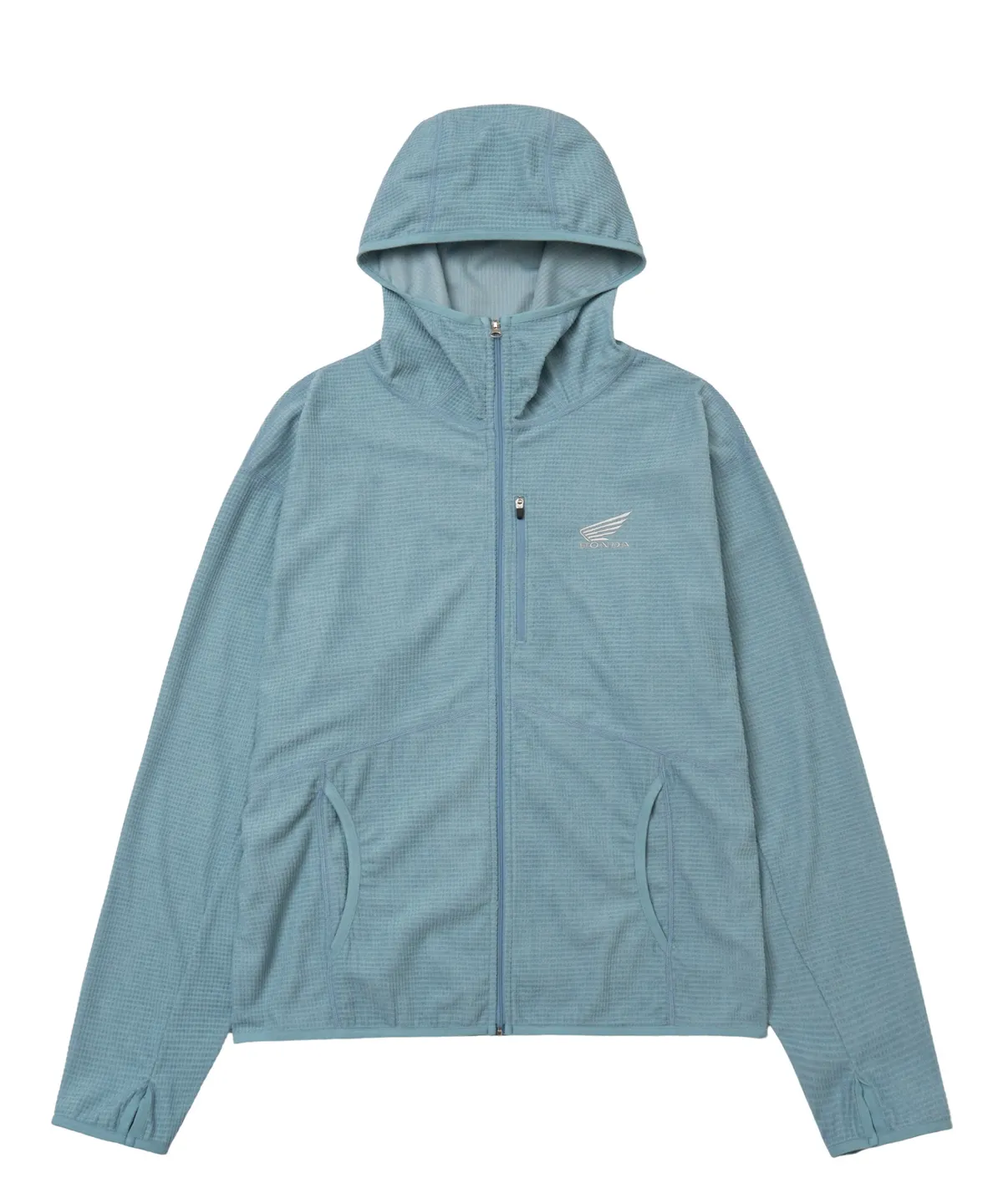 【代購】HONDA H-Tech Grid Fleece 連帽拉鍊外套 刷毛保暖帽T