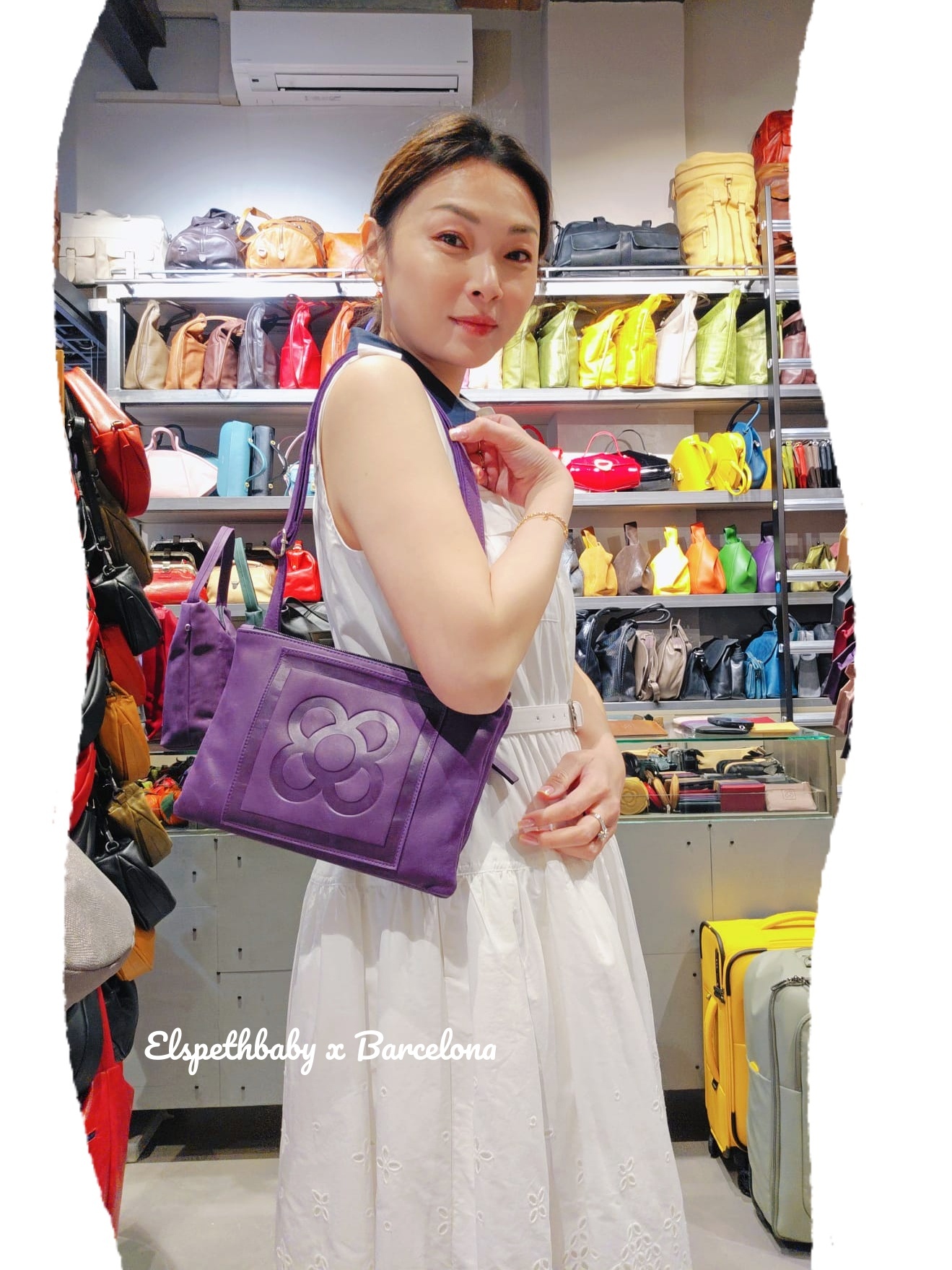 西班牙代購 2294N Barcelona Shoulder bag 雙拉鍊款(全牛皮人手製造）