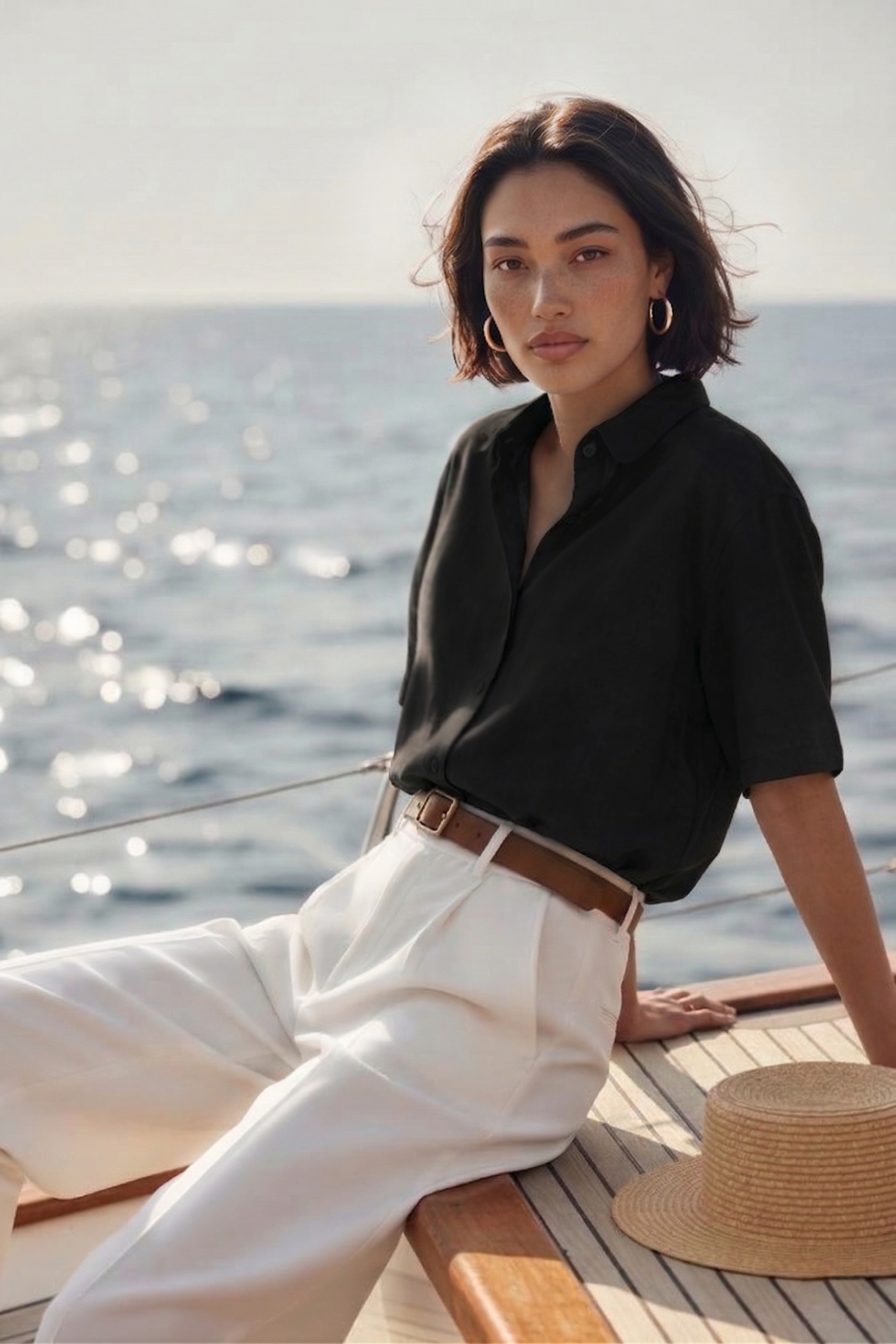 Silky Lightweight Cotton-Feel Shirt (U)