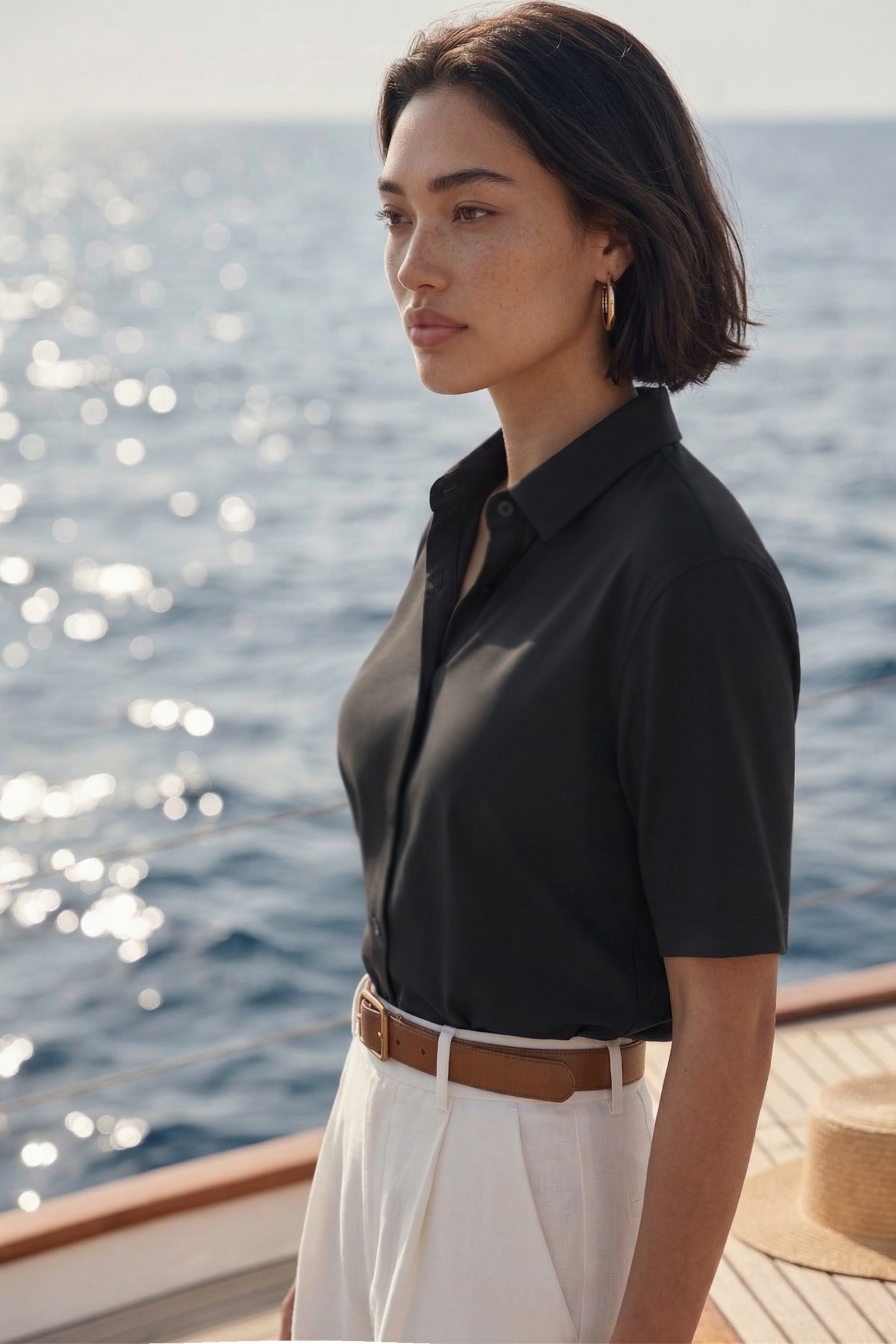 Silky Lightweight Cotton-Feel Shirt (U)