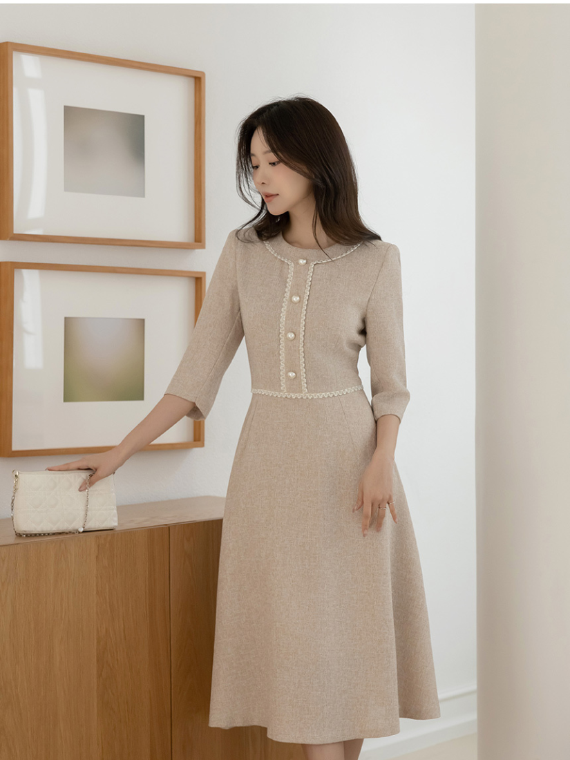 Estelle 小香珍珠洋裝 [ 2色 / S,M]