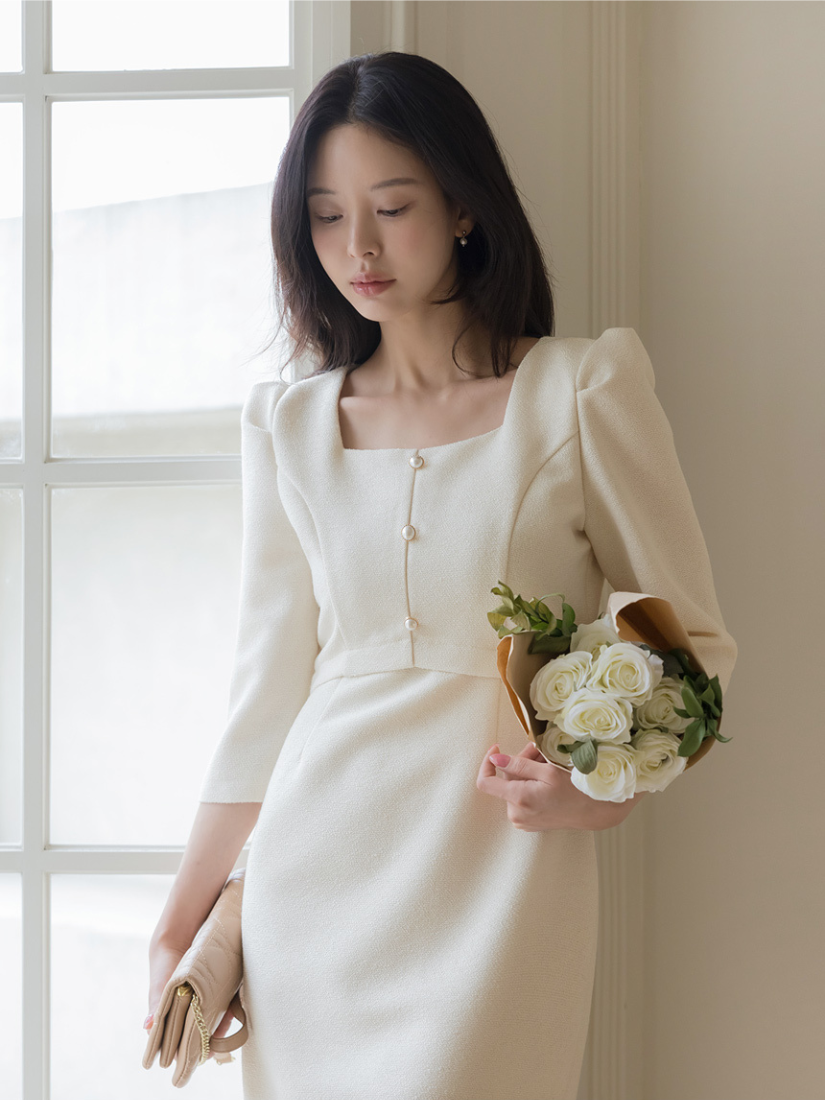 Colette 修身提腰氣質洋裝 [ 2色 / S,M]