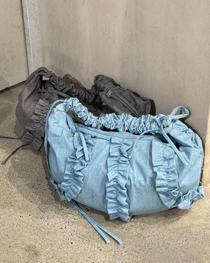 【預訂】 ADIDAS  ORIGINALS RUFFLE 荷葉邊皺摺包 牛仔風