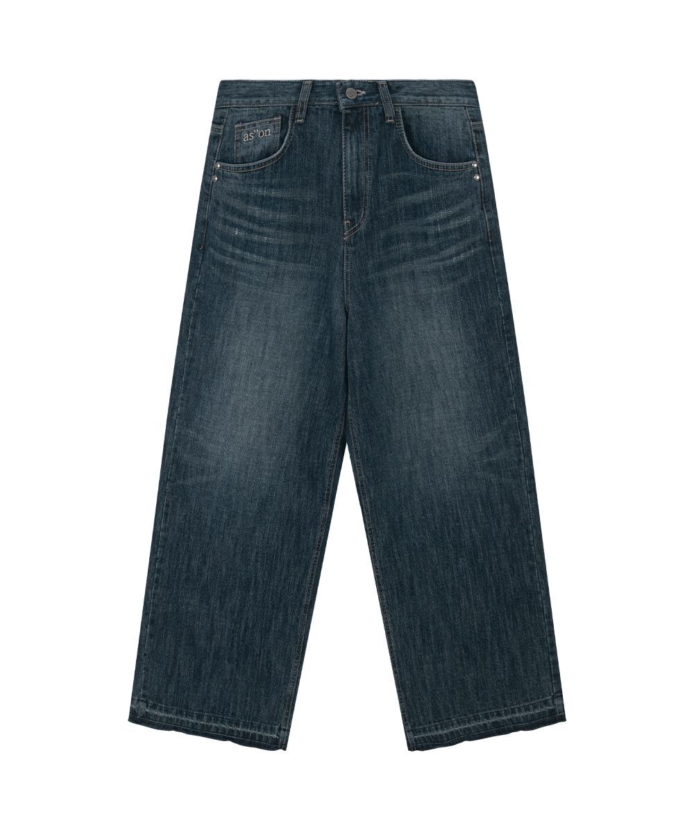 ASON 水洗褪色丹寧褲 AS_P0000CWN