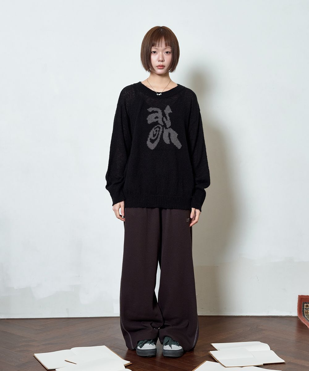 ASON Bunny 華夫格運動長褲 炭灰 AS_P0000CWG