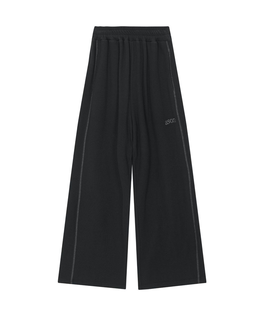 ASON Bunny 華夫格運動長褲 炭灰 AS_P0000CWG