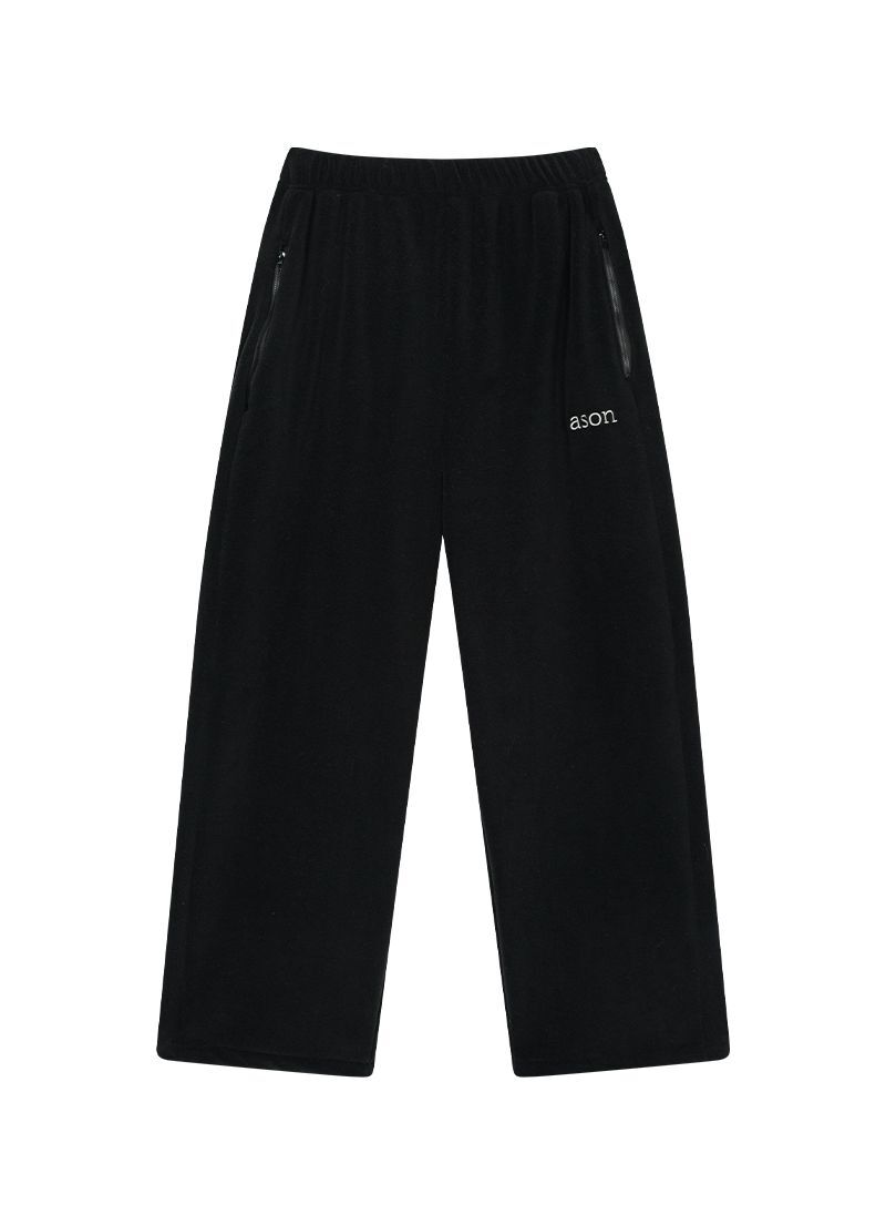 ASON MIA 刷毛長褲 黑色 AS_P0000CQK