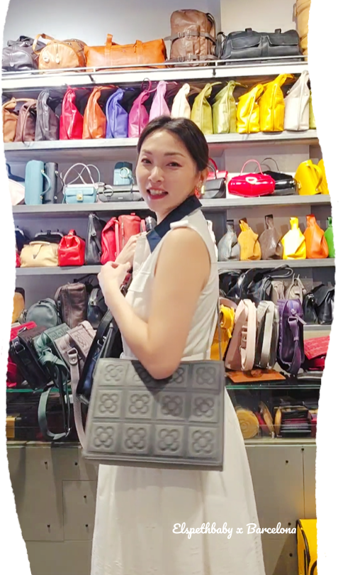 西班牙代購 39-12 Barcelona Flor de Barcelona Tile Shoulder bag（12格格）