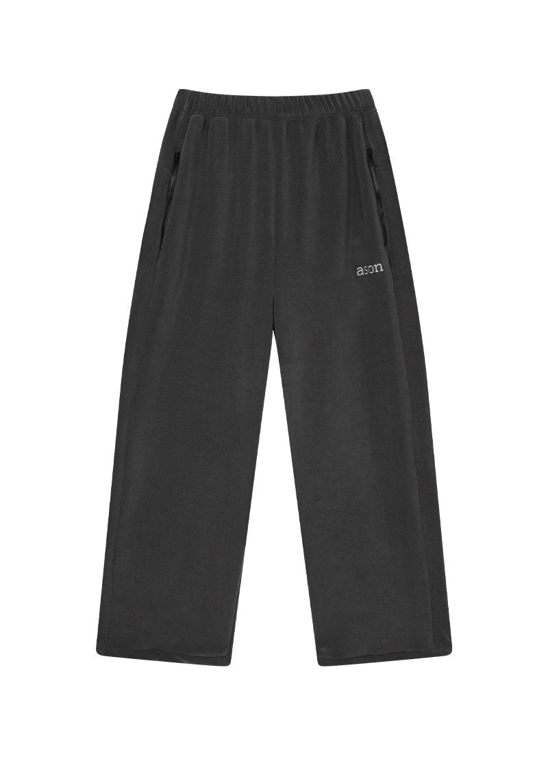 ASON MIA 刷毛寬褲 炭灰 AS_P0000CQJ