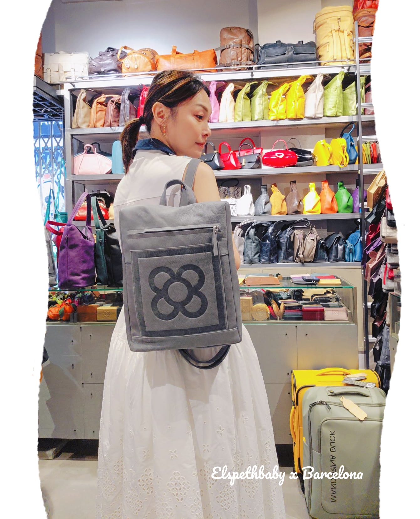 西班牙代購 Barcelona Flor de Barcelona City backpack