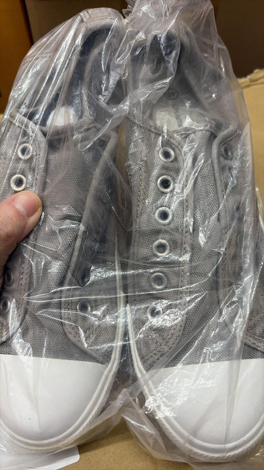 現貨 水洗牛仔帆布懶人休閒鞋（灰色Size 40)(#920地左）