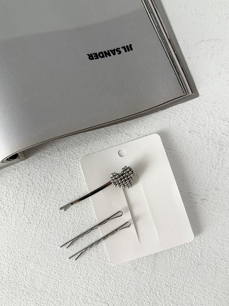 品牌選品｜珍珠愛心髮夾 (3款)