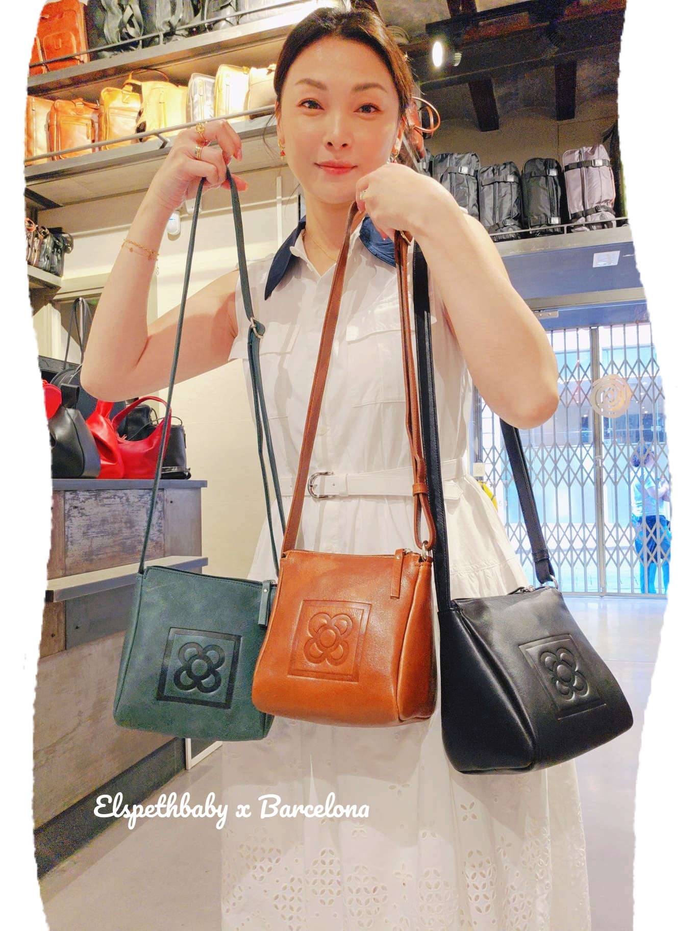 西班牙代購 Barcelona flower cube bag 三角包