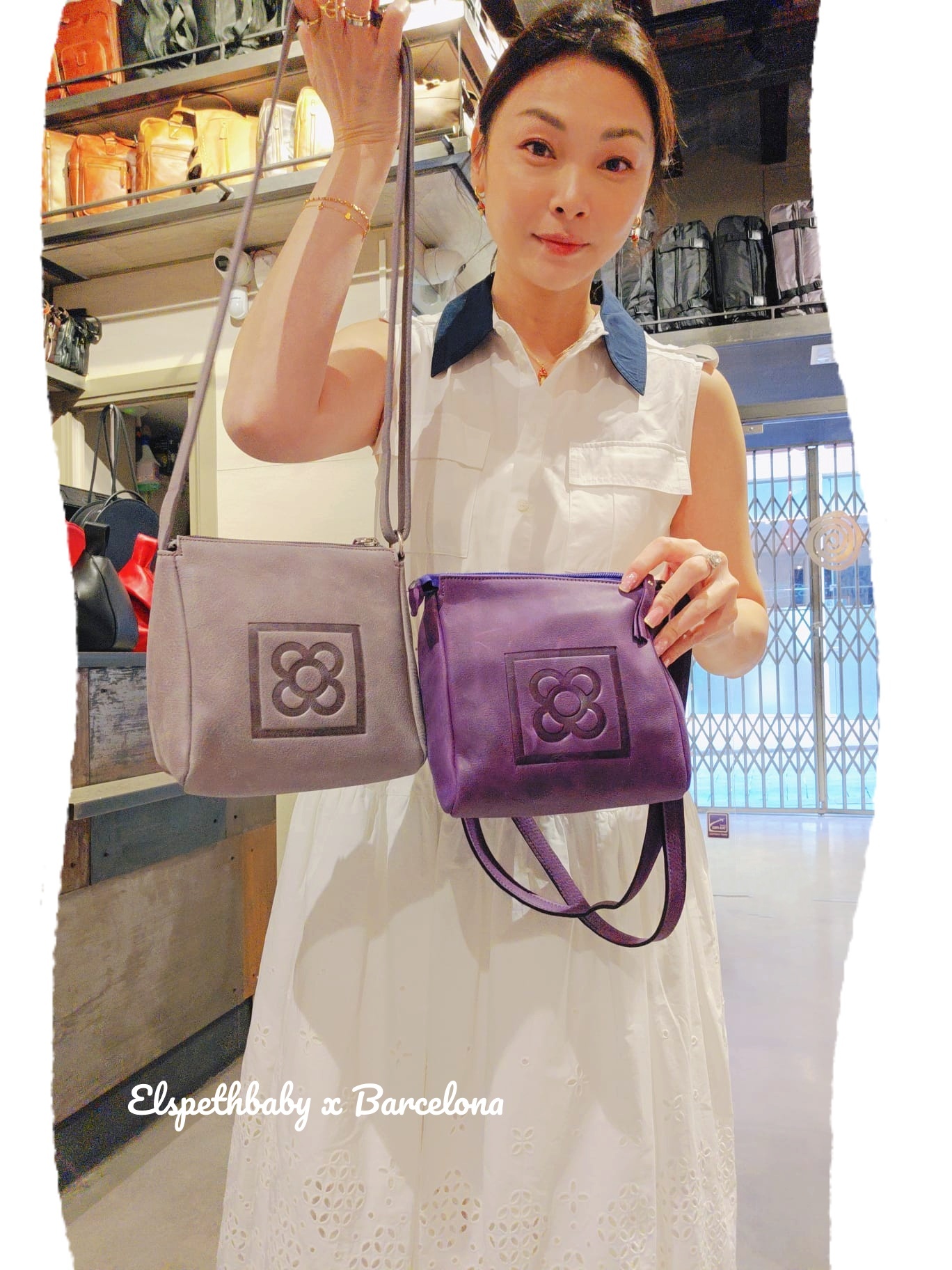 西班牙代購 1011P Barcelona flower cube bag 三角包