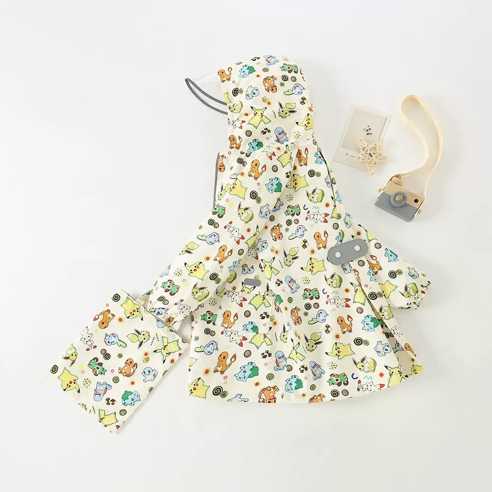 現貨 兒童卡通背包位雨衣（比卡超）